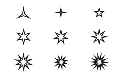 Star icon Template vector illustration design template vv.5