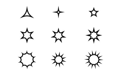 Star icon Template vector illustration design template vv.6
