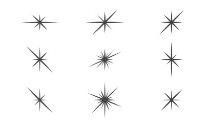 Star icon Template vector illustration design template vv.7