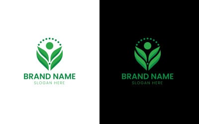 Eco Human Logo business Template-753