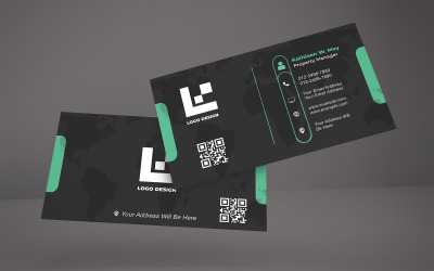 Modern Clean Business Card Template for Designers