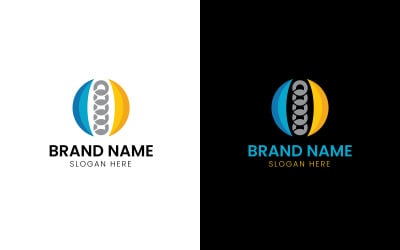 Spinal cord health medical logo-764