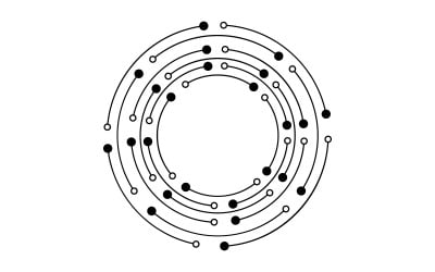 Devre Dijital Modern İllüstrasyon Şablonu tasarımı v.9