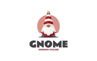 Gnome Eenvoudig Mascotte Logo 63