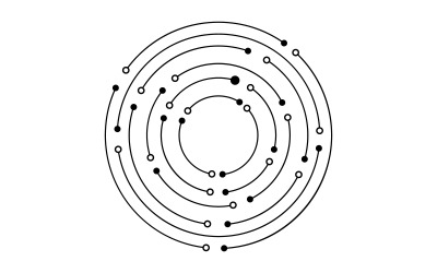 Plantilla de diseño de ilustración moderna digital de circuito v.8