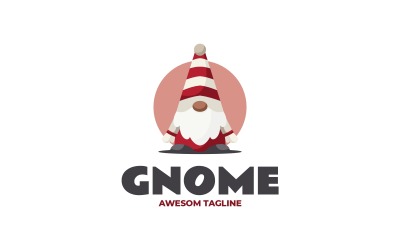 Простой логотип талисмана Gnome 63