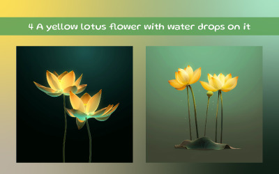 A yellow lotus flower with water drops