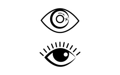 Branding Identity Corporate Eye Care vector logo design template v.5