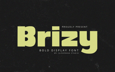 Brizy – Fette Displayschriftart