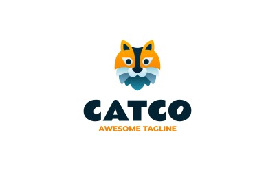 Catco Flat Modern Logo Template