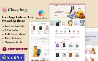 Classibag - Thème réactif Prestashop pour magasin de sacs à main