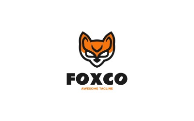 Foxco Simple Mascot Logo 36