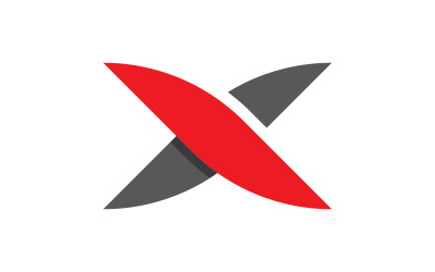 Illustrazione dell&amp;#39;icona vettoriale della lettera X Logo Template v.3