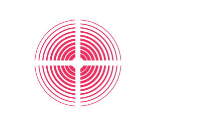 Pain rings vector illustration design template v.1