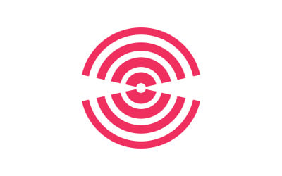 Pain rings vector illustration design template v.2