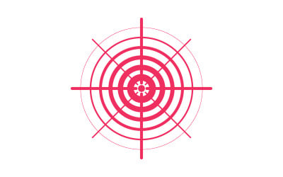 Pain rings vector illustration design template v.4