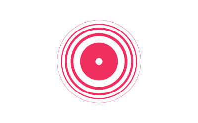 Pain rings vector illustration design template v.6