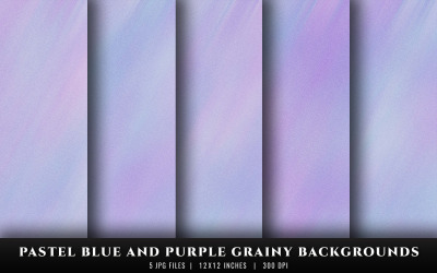 Pastellblaue und violette körnige Texturhintergründe