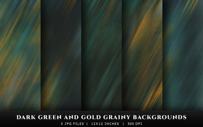 Sfondi con texture granulosa verde scuro e oro