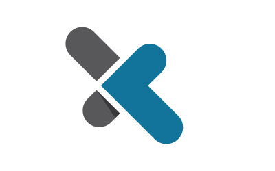 X Letter vector icon illustration  Logo Template v.4