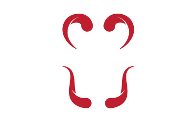 Diseño de ilustración de icono vectorial de plantilla de logotipo deportivo de Tauro v.2