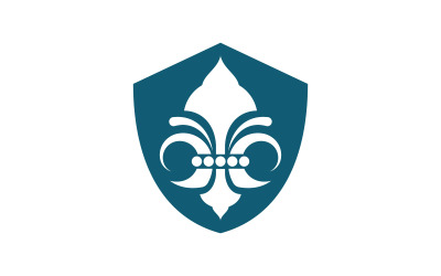 Fleur de lis ikona wektorowa Szablon projektu logo v.18