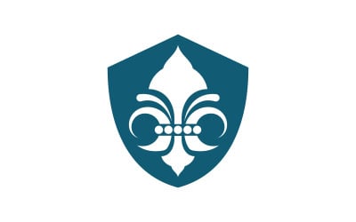 Fleur de lis vector icon Logo design template v.18