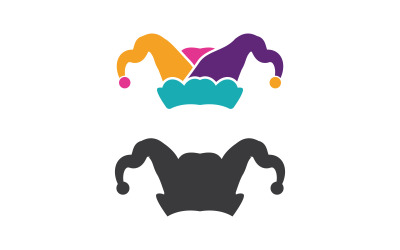 Harlequin hats stock illustration design template v.4