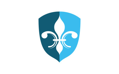 Icona vettoriale Fleur de lis Modello di progettazione del logo v.19