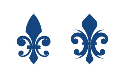 Ikona wektorowa Fleur de lis Szablon projektu logo v.1