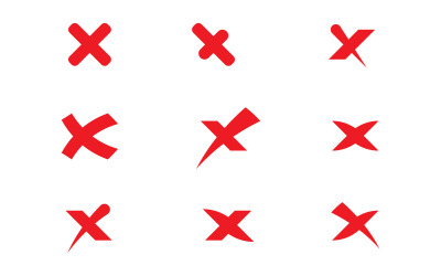 X Harfi vektör simgesi çizimi Logo Şablonu v.1