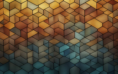 Disegno di sfondo con motivo a cubo