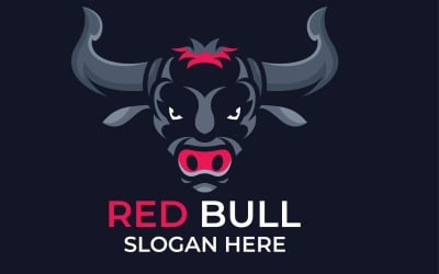 Red Bull logo design Template