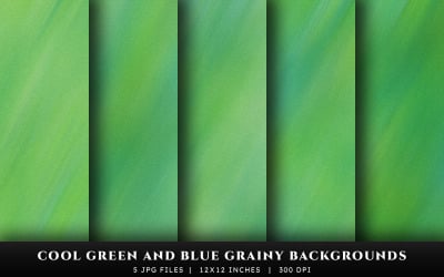 Cool Green and Blue Grainy Texture Backgrounds