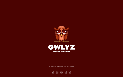 Owlyz Simple Mascot Logo 2