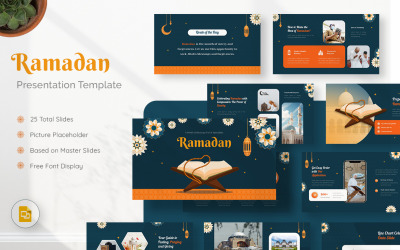 Szablon prezentacji Google Slides na temat Ramadanu