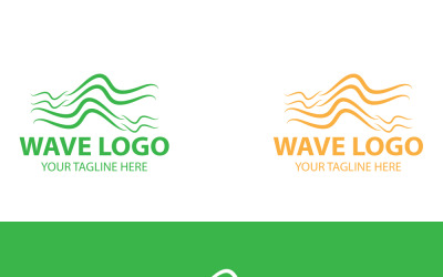 Design del logo Wave Branding dinamico e fluido per aziende moderne