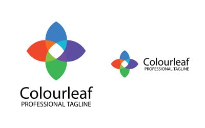 Colorful Leaf Logo Template
