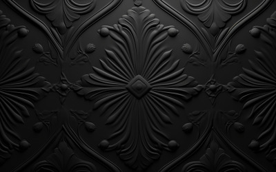 Disegno di sfondo con ornamento nero