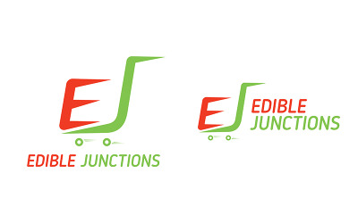 Логотип Edible Junction, логотип Food Cart