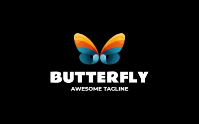 Kelebek Degrade Renkli Logo 2