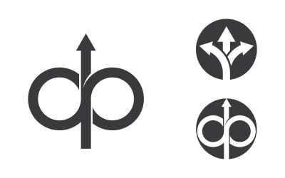 Arrow sign vector icon illustration design template v.5