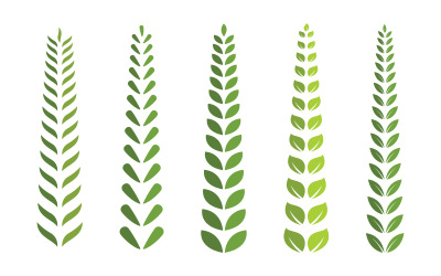 Baumblattökologie Natur veganes Konzept Illustration Logo Vorlage v.3