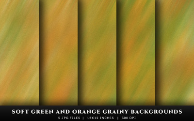 Sfondi con texture granulosa verde tenue e arancione