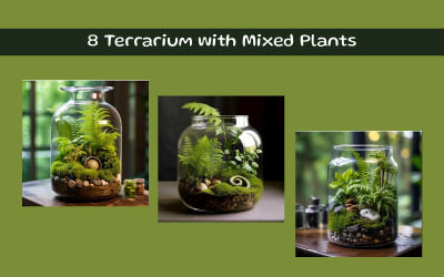 Terrario con piante miste