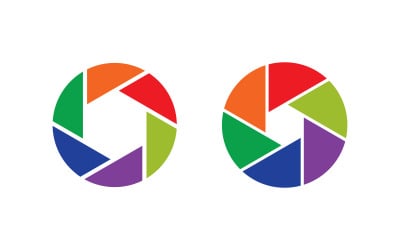 相机矢量图标插画设计模板 v.2