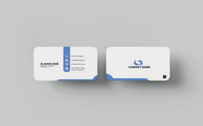 Design de cartão de visita criativo moderno
