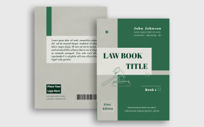 Design-Vorlage für ein juristisches Buchcover