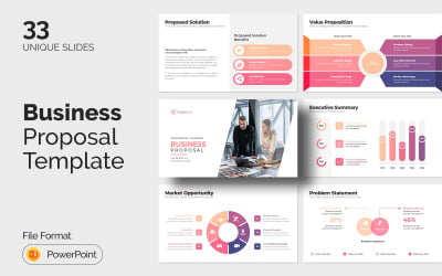 Modèle PowerPoint de proposition commerciale professionnelle | Conception de présentation et de modification