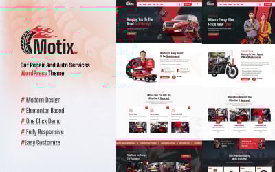 Motix - Autoservis &amp;amp; Auto Services Téma WordPress